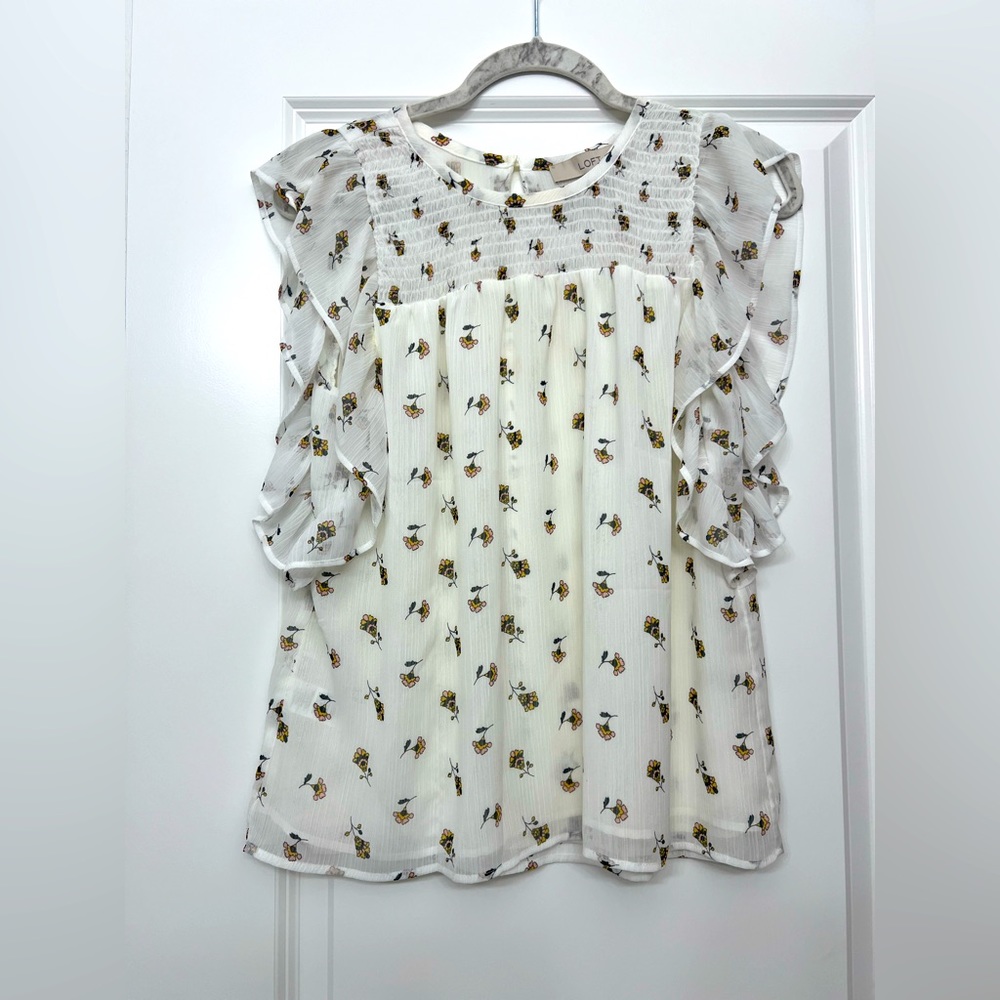 Loft, Sleeveless blouse, Size Medium Petite, Only worn twice